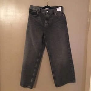 New grey top shop jean